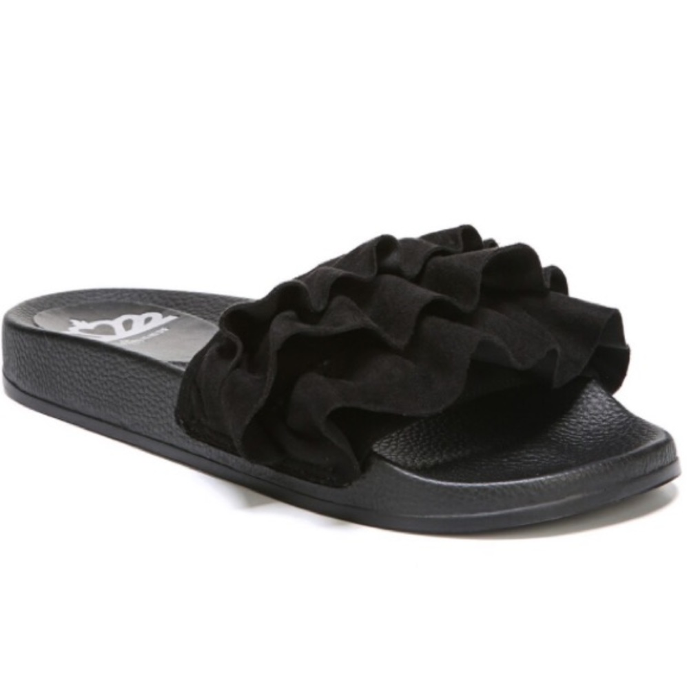 Fergalicious by Fergie black slide sandal size 9